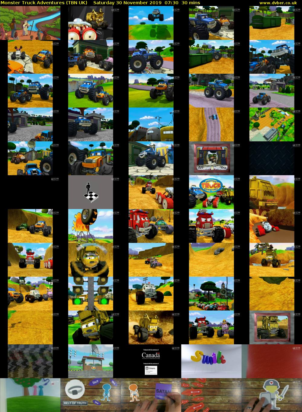 Monster Truck Adventures (TBN UK) Saturday 30 November 2019 07:30 - 08:00