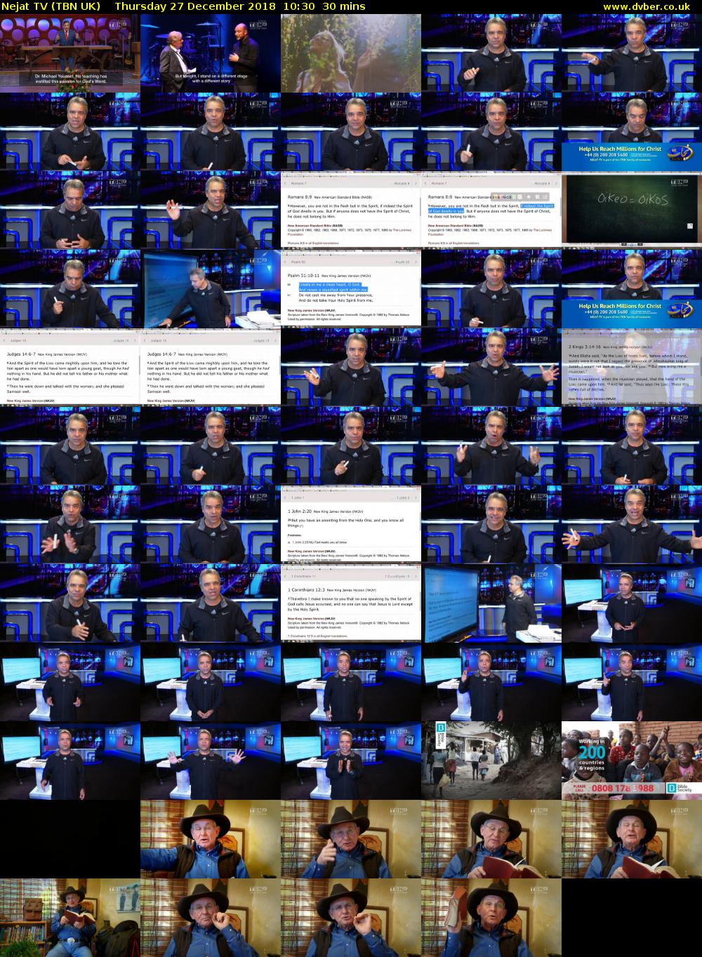 Nejat TV (TBN UK) Thursday 27 December 2018 10:30 - 11:00