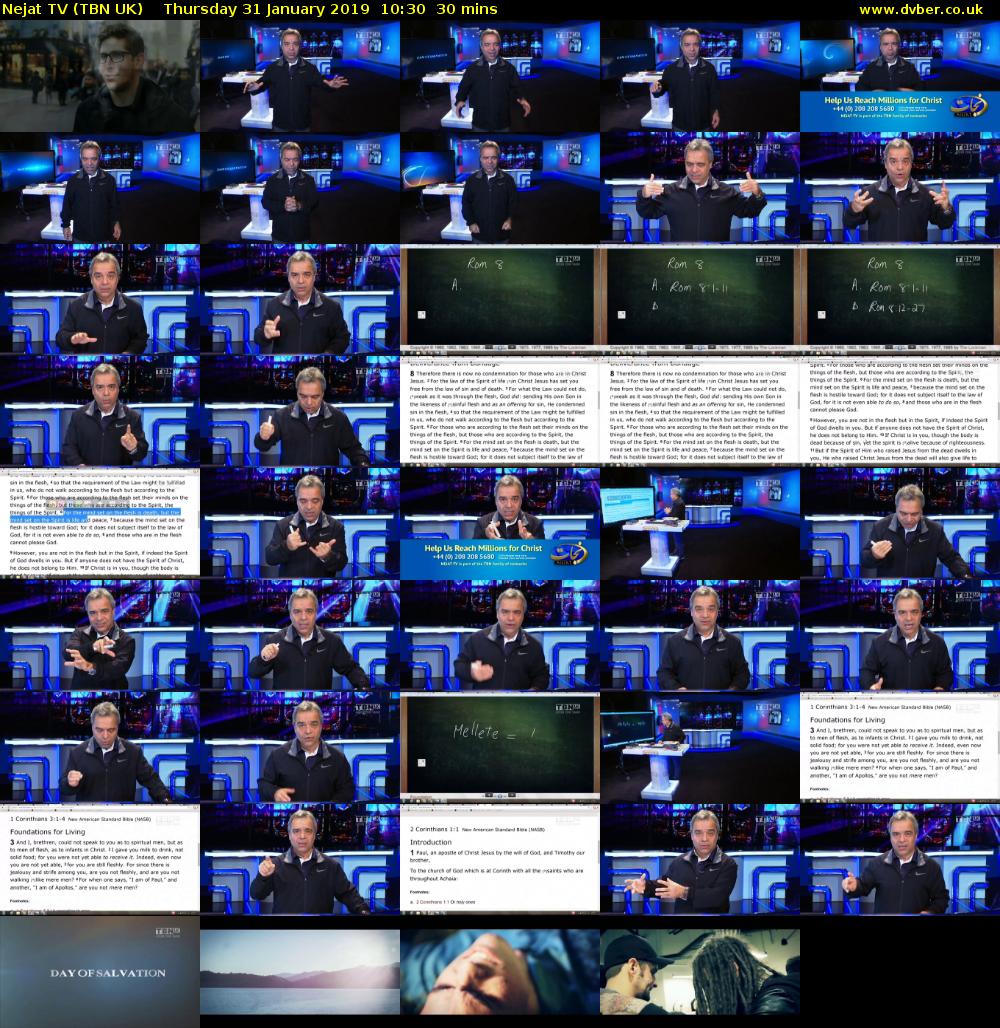 Nejat TV (TBN UK) Thursday 31 January 2019 10:30 - 11:00