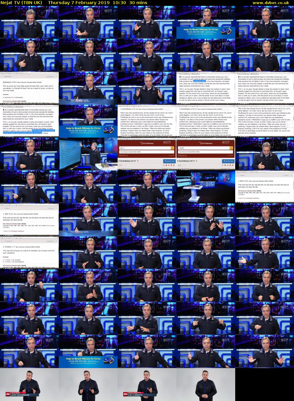 Nejat TV (TBN UK) Thursday 7 February 2019 10:30 - 11:00