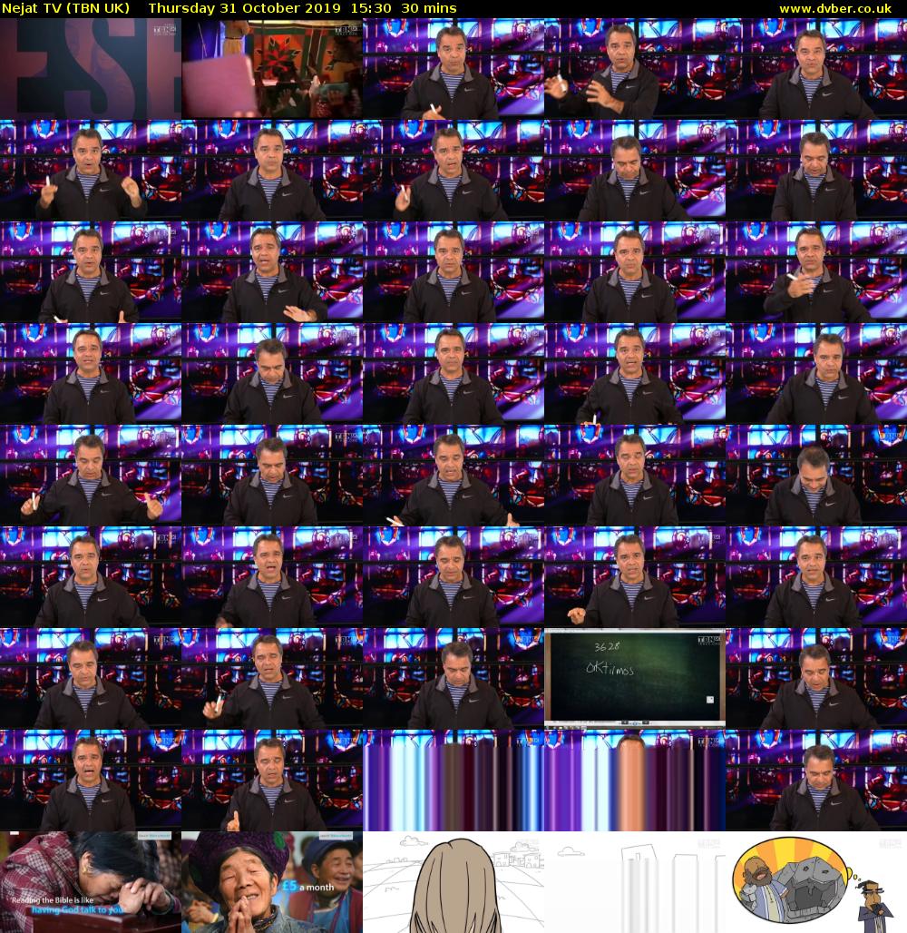 Nejat TV (TBN UK) Thursday 31 October 2019 15:30 - 16:00