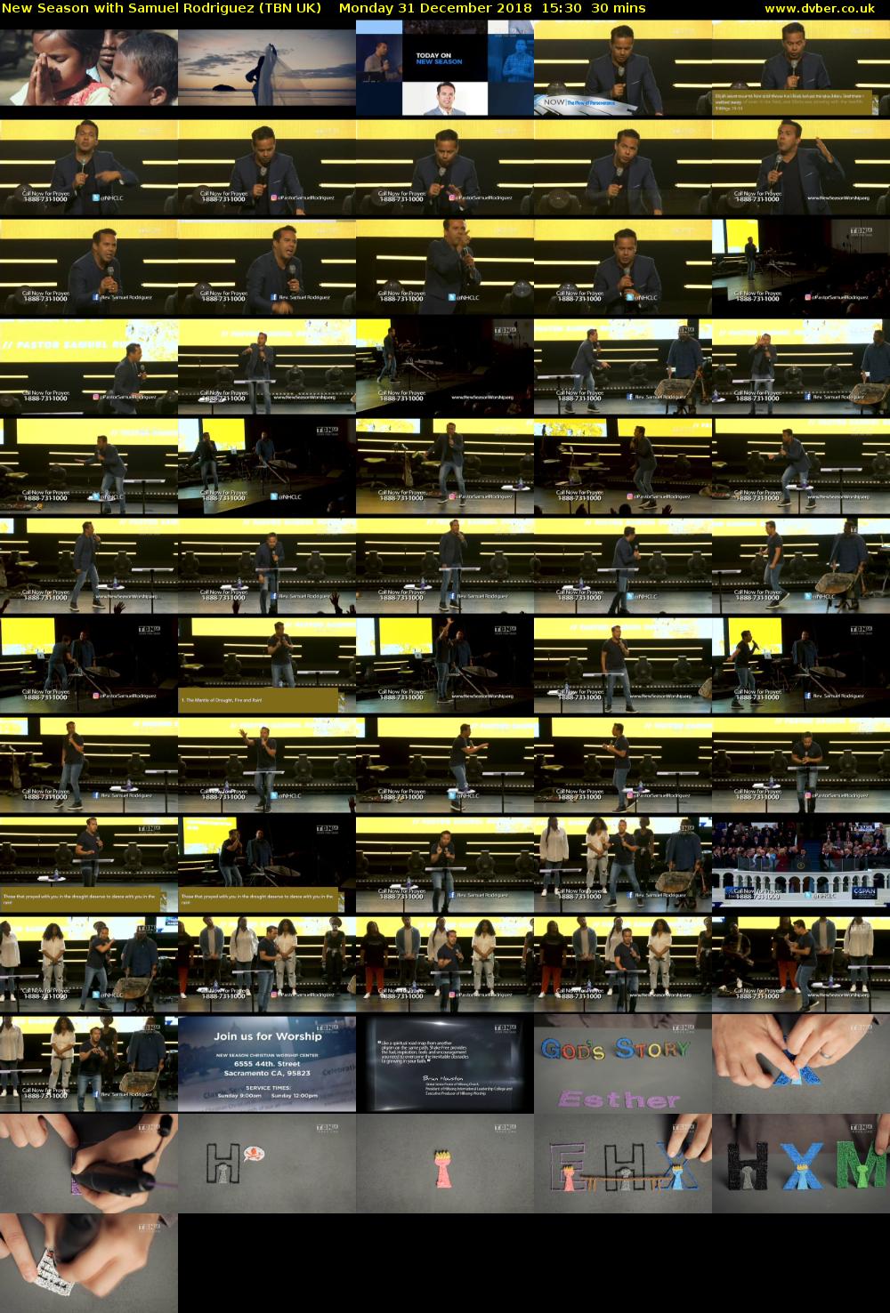 New Season with Samuel Rodriguez (TBN UK) Monday 31 December 2018 15:30 - 16:00