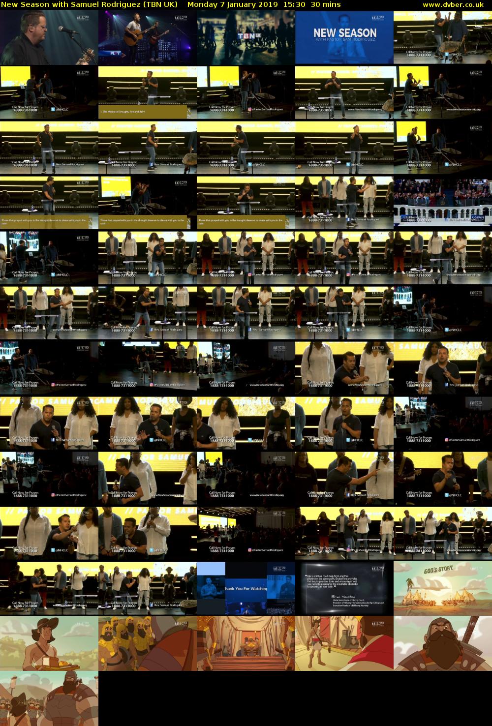 New Season with Samuel Rodriguez (TBN UK) Monday 7 January 2019 15:30 - 16:00