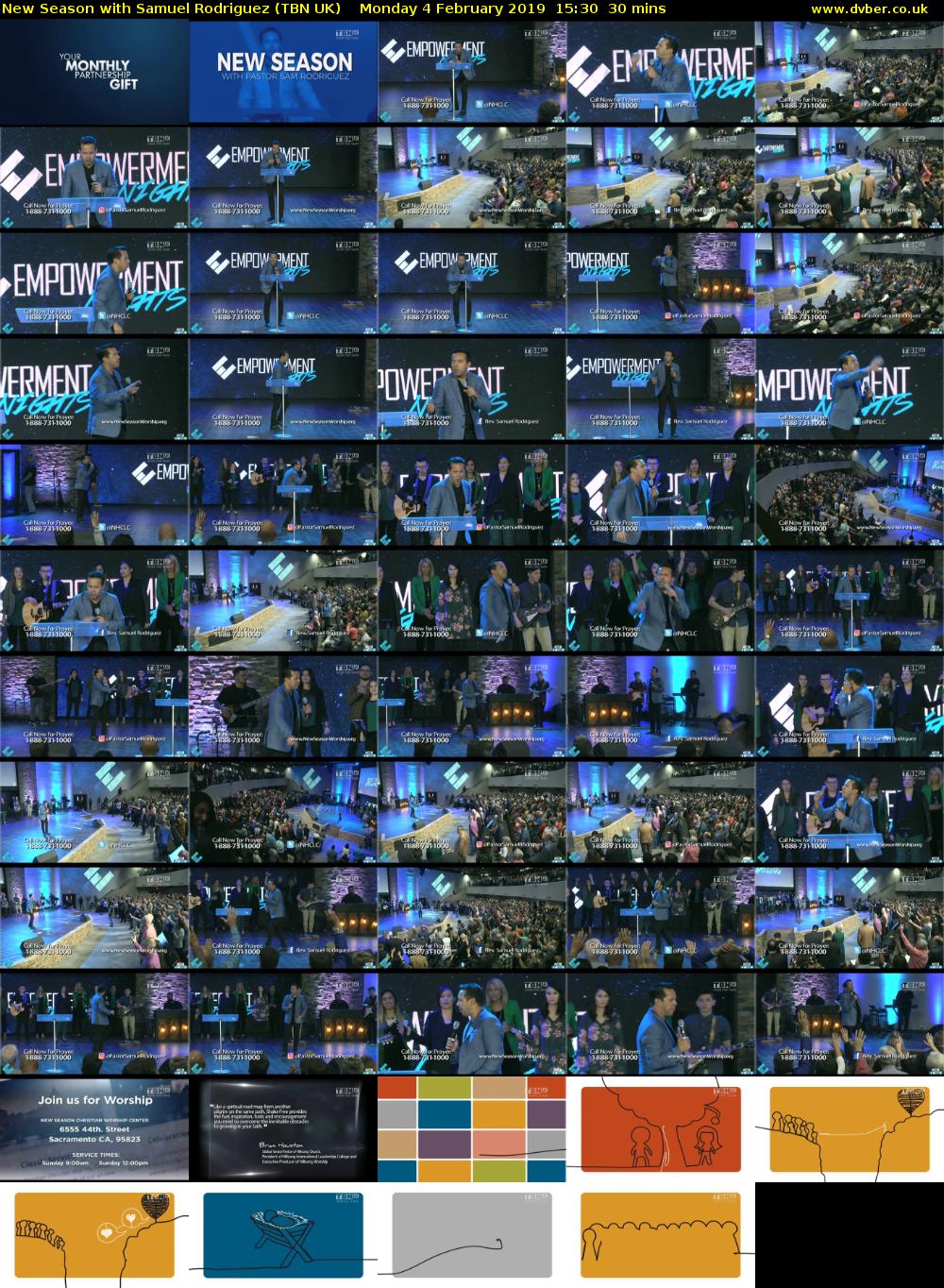 New Season with Samuel Rodriguez (TBN UK) Monday 4 February 2019 15:30 - 16:00