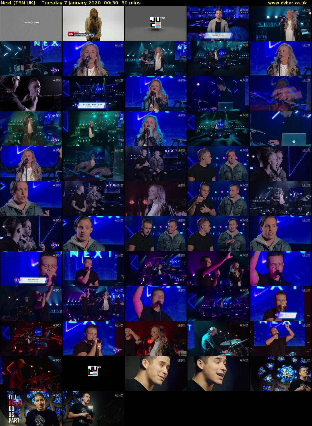Next (TBN UK) Tuesday 7 January 2020 00:30 - 01:00