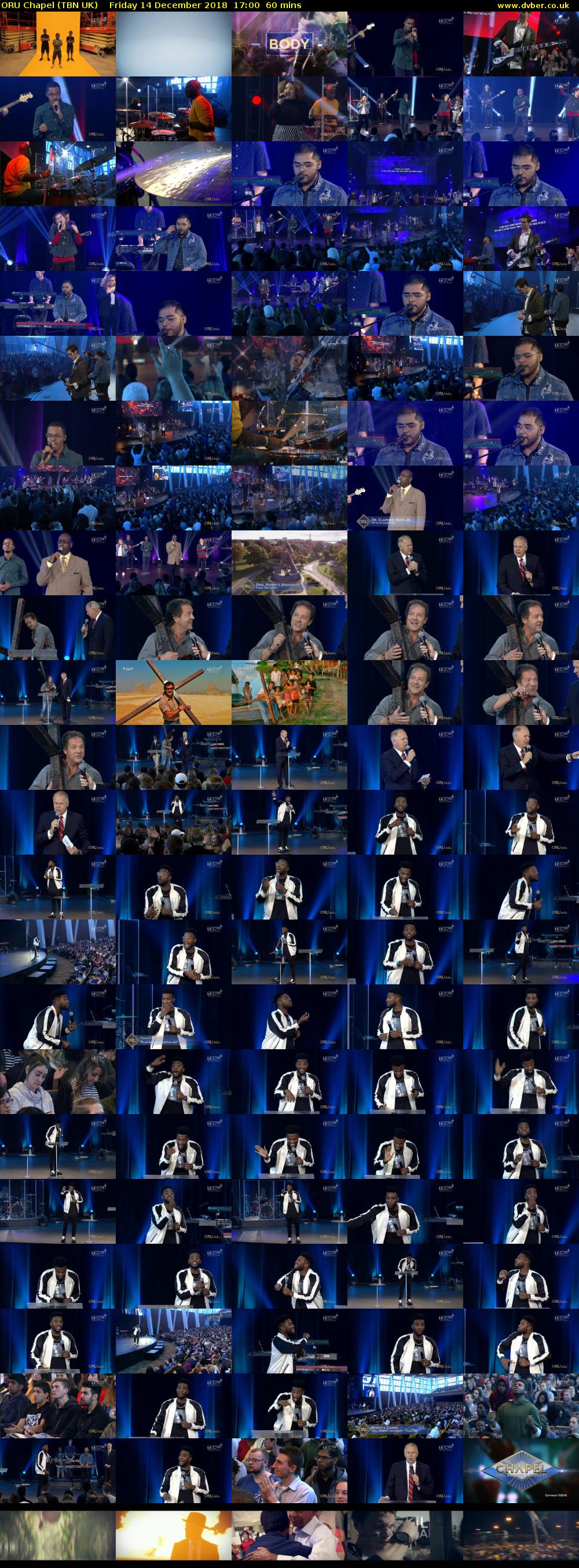 ORU Chapel (TBN UK) Friday 14 December 2018 17:00 - 18:00