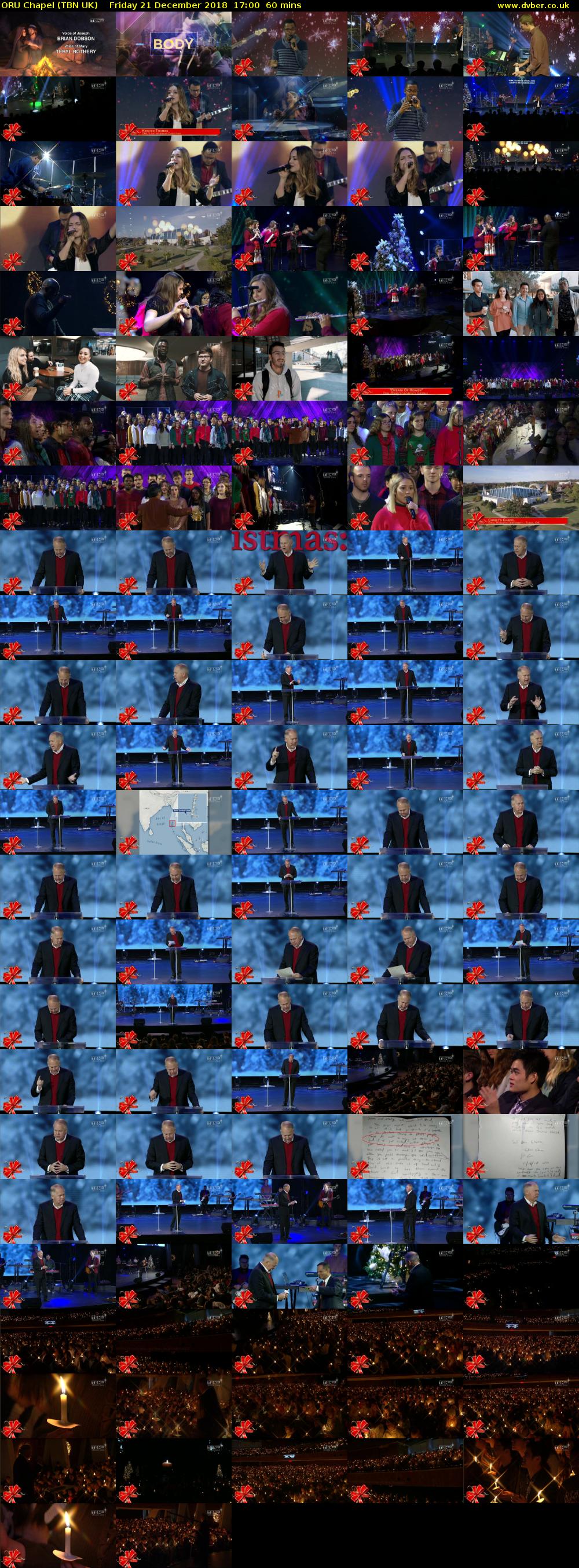 ORU Chapel (TBN UK) Friday 21 December 2018 17:00 - 18:00