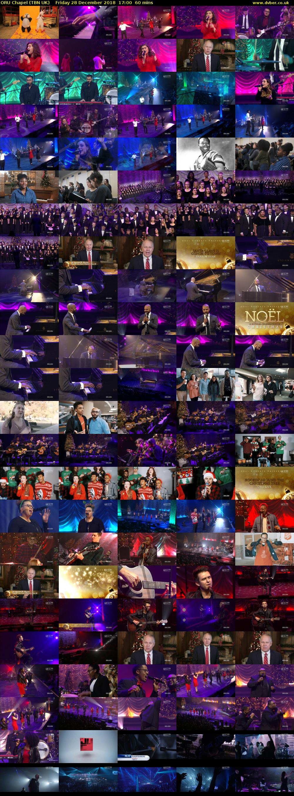 ORU Chapel (TBN UK) Friday 28 December 2018 17:00 - 18:00