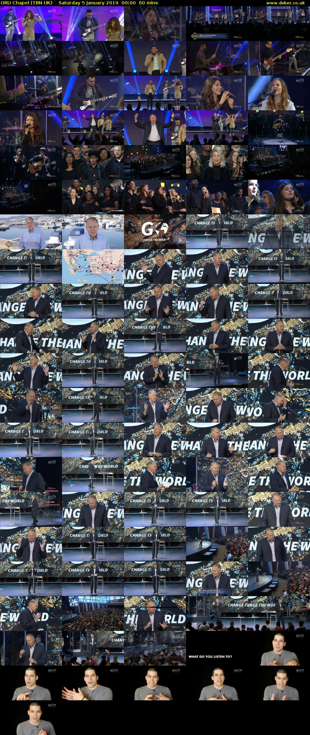 ORU Chapel (TBN UK) Saturday 5 January 2019 00:00 - 01:00