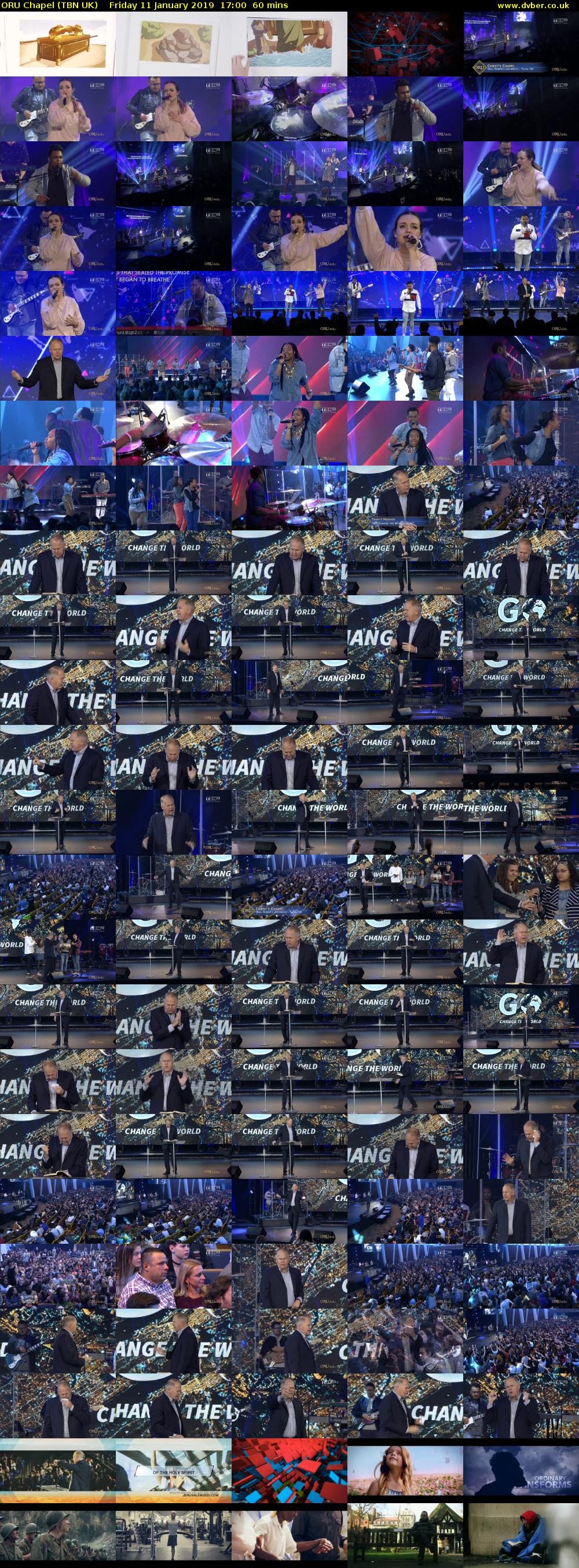 ORU Chapel (TBN UK) Friday 11 January 2019 17:00 - 18:00