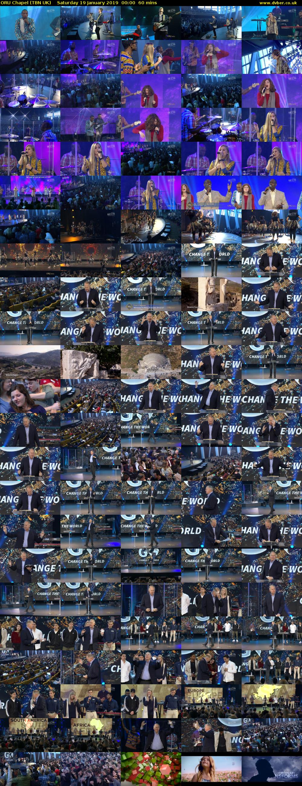 ORU Chapel (TBN UK) Saturday 19 January 2019 00:00 - 01:00