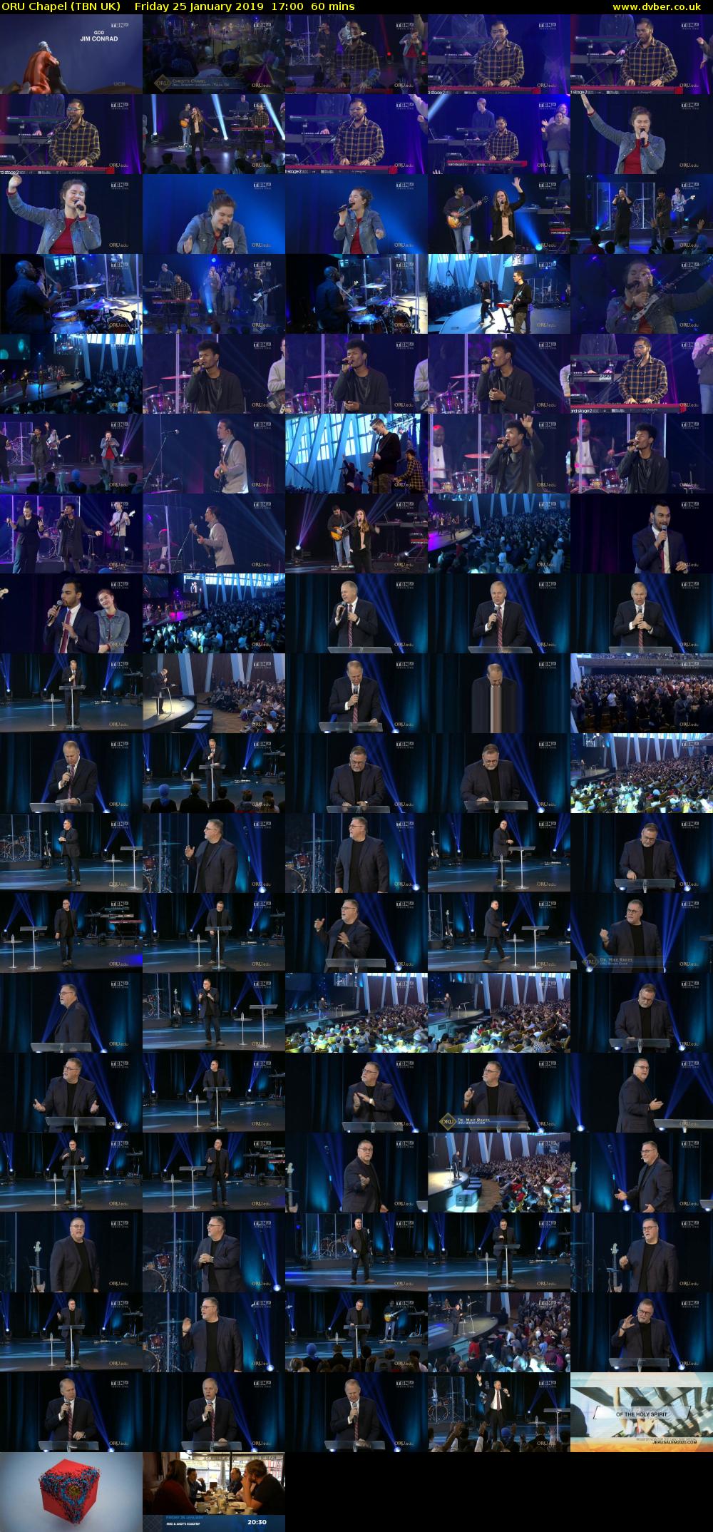 ORU Chapel (TBN UK) Friday 25 January 2019 17:00 - 18:00