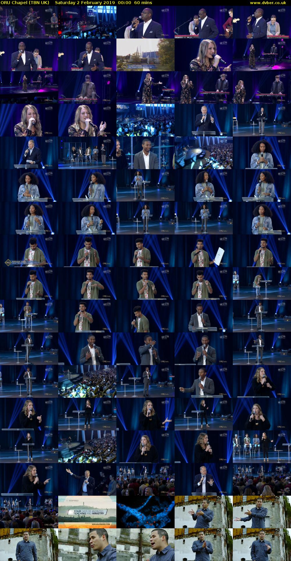 ORU Chapel (TBN UK) Saturday 2 February 2019 00:00 - 01:00