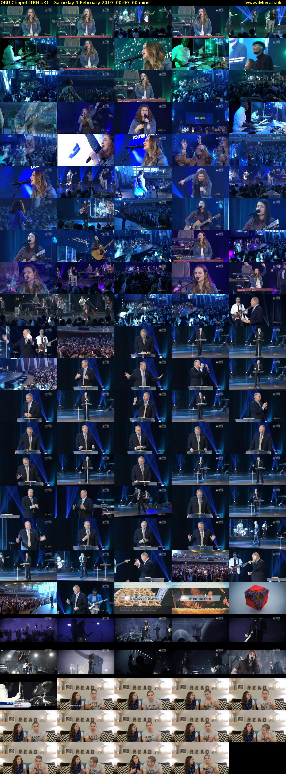 ORU Chapel (TBN UK) Saturday 9 February 2019 00:00 - 01:00