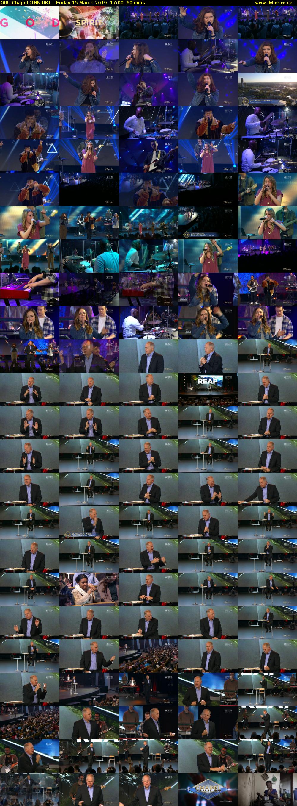 ORU Chapel (TBN UK) Friday 15 March 2019 17:00 - 18:00