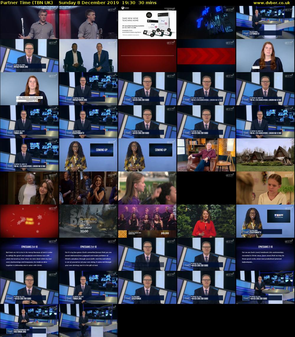 Partner Time (TBN UK) Sunday 8 December 2019 19:30 - 20:00