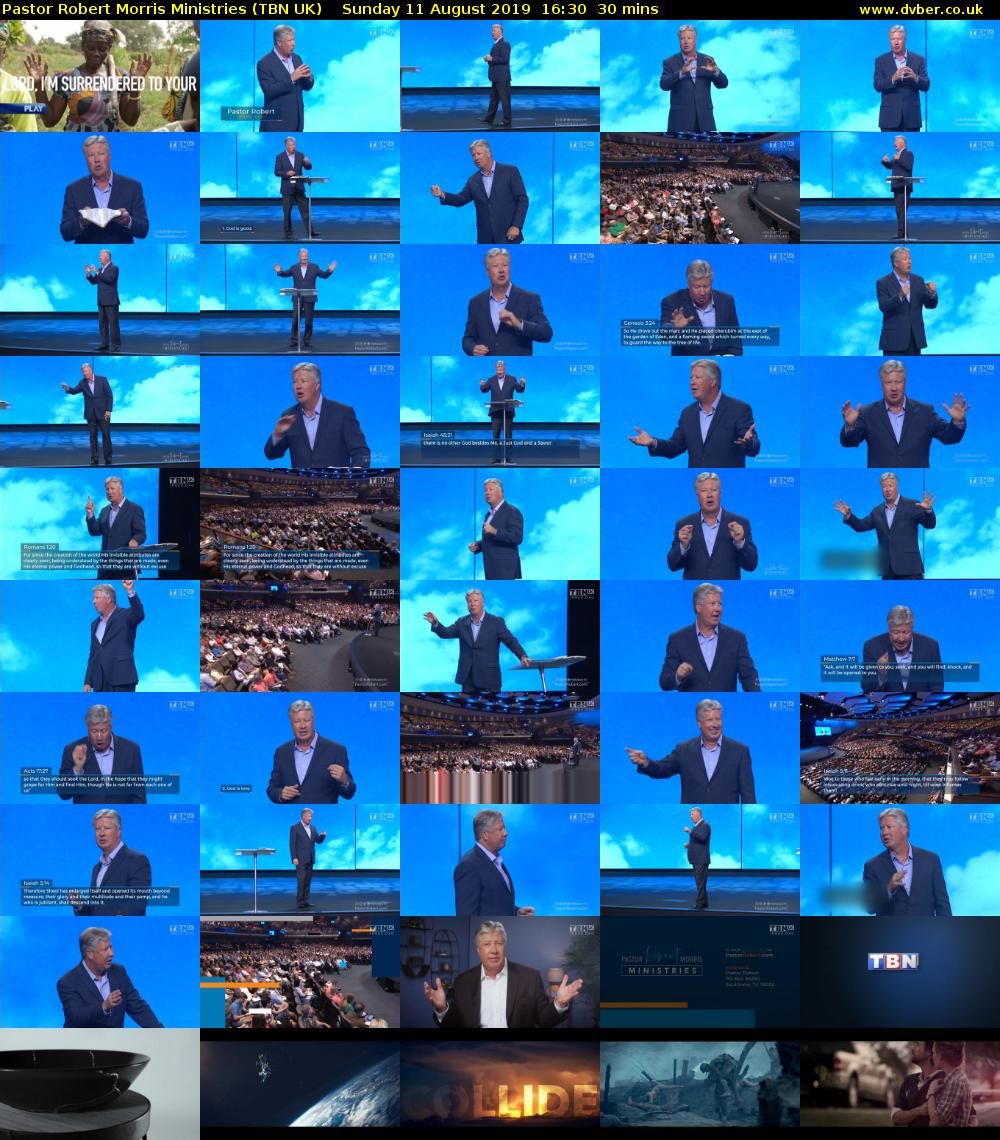 Pastor Robert Morris Ministries (TBN UK) Sunday 11 August 2019 16:30 - 17:00