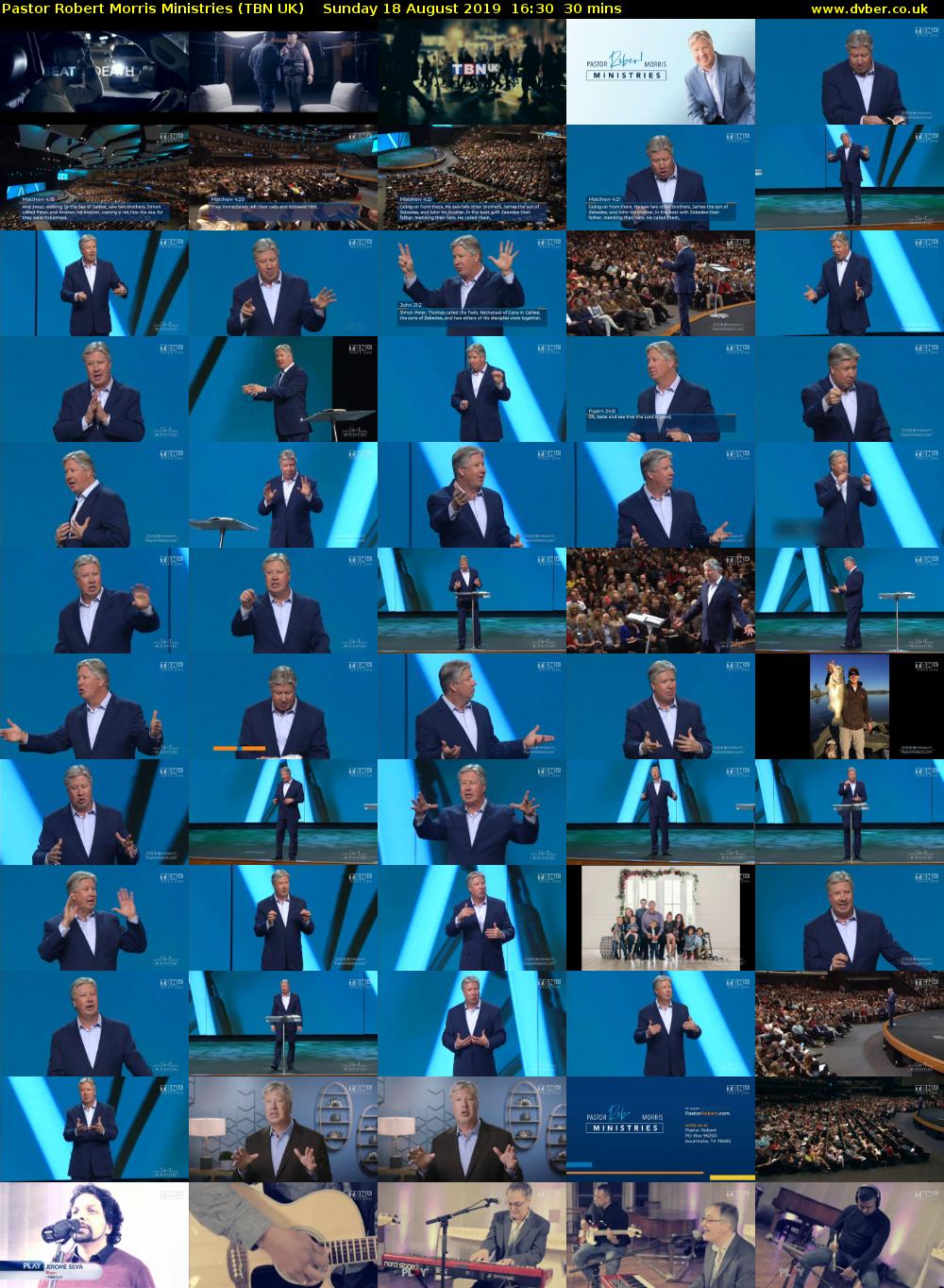 Pastor Robert Morris Ministries (TBN UK) Sunday 18 August 2019 16:30 - 17:00