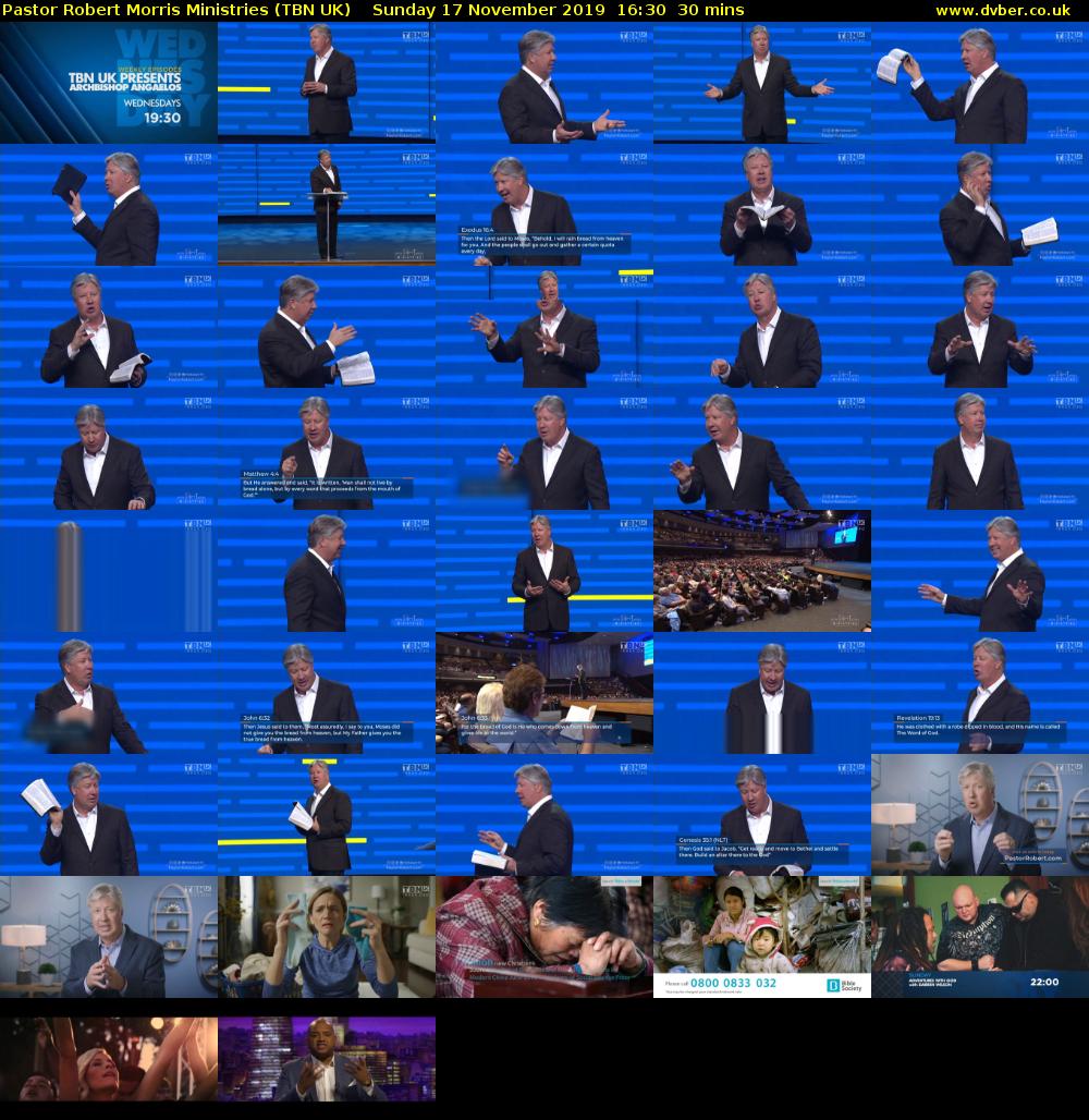 Pastor Robert Morris Ministries (TBN UK) Sunday 17 November 2019 16:30 - 17:00