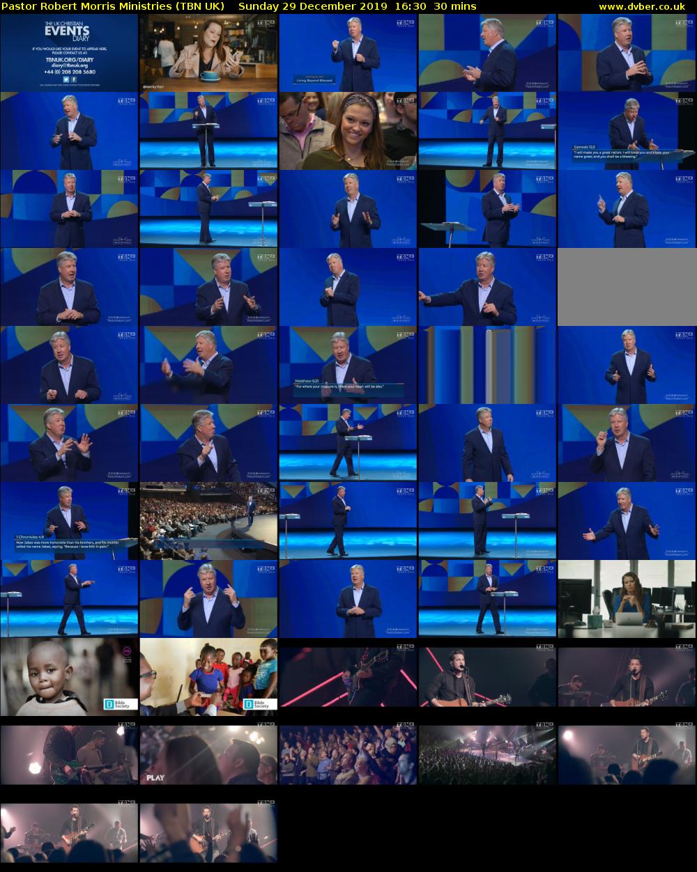 Pastor Robert Morris Ministries (TBN UK) Sunday 29 December 2019 16:30 - 17:00