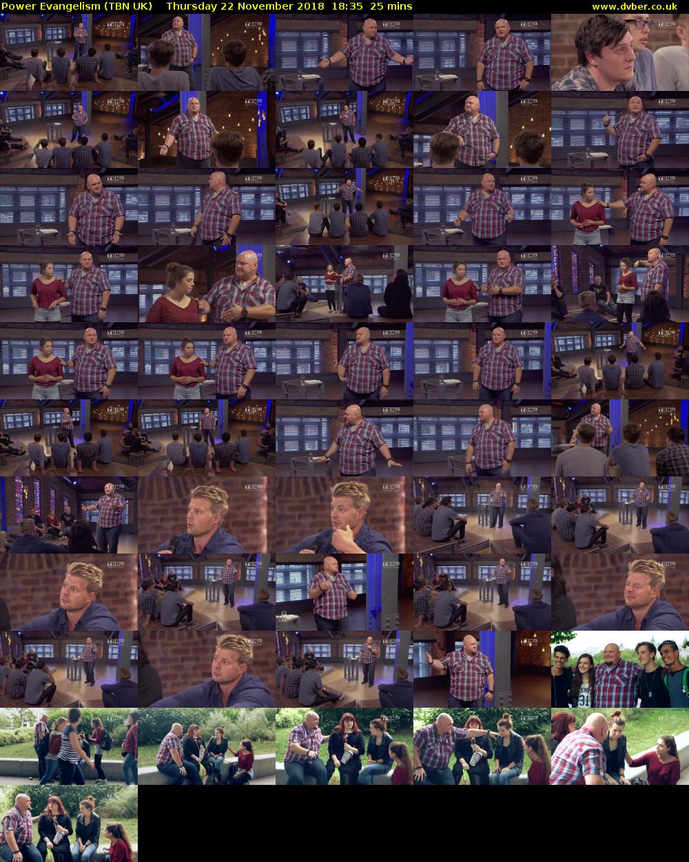 Power Evangelism (TBN UK) Thursday 22 November 2018 18:35 - 19:00