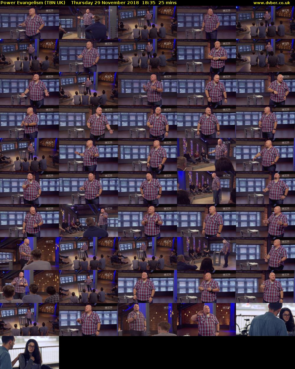 Power Evangelism (TBN UK) Thursday 29 November 2018 18:35 - 19:00