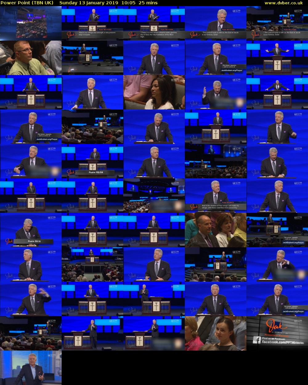 Power Point (TBN UK) Sunday 13 January 2019 10:05 - 10:30