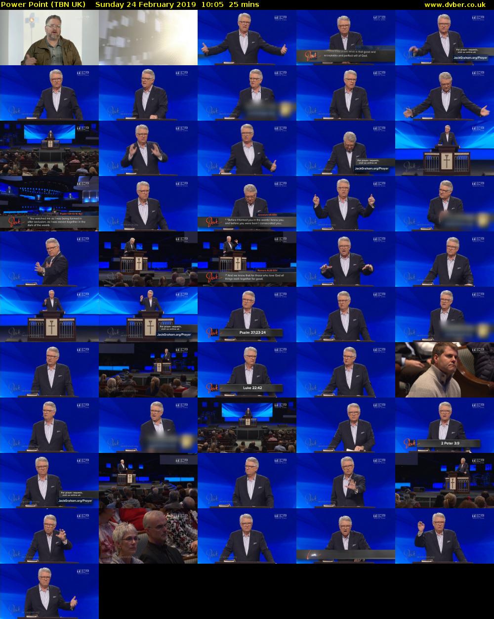 Power Point (TBN UK) Sunday 24 February 2019 10:05 - 10:30