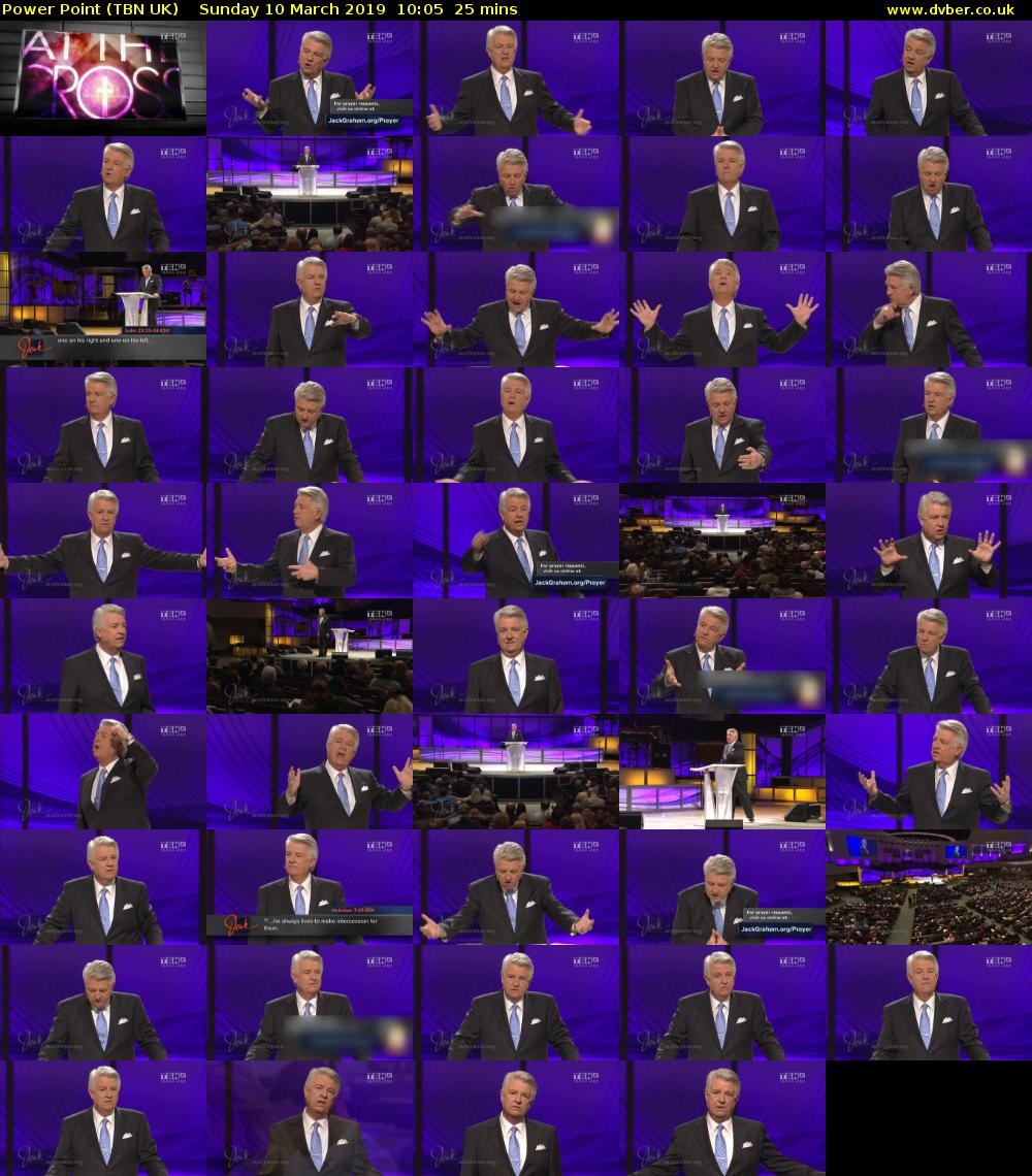 Power Point (TBN UK) Sunday 10 March 2019 10:05 - 10:30
