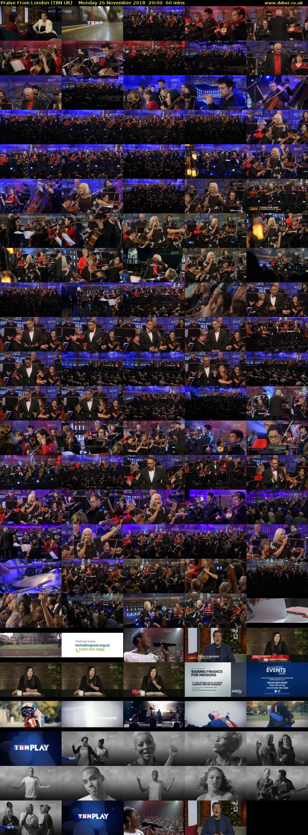 Praise From London (TBN UK) Monday 26 November 2018 20:00 - 21:00