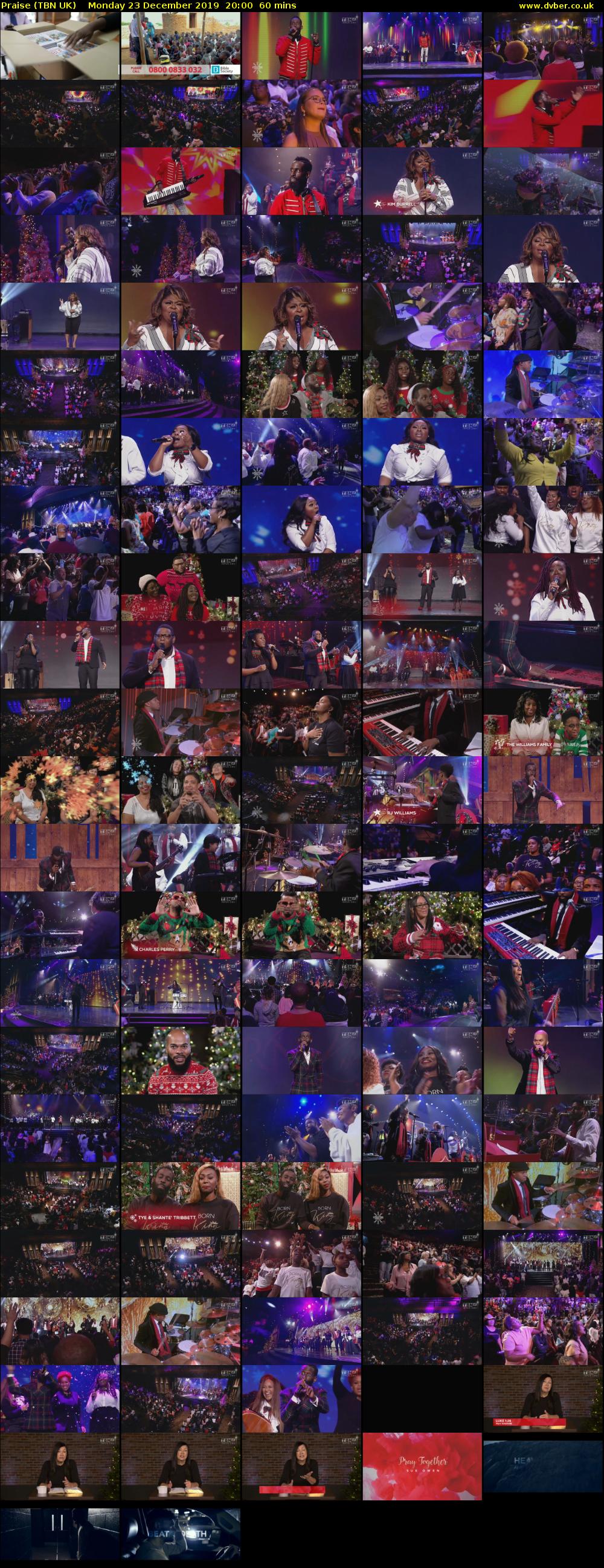 Praise (TBN UK) Monday 23 December 2019 20:00 - 21:00