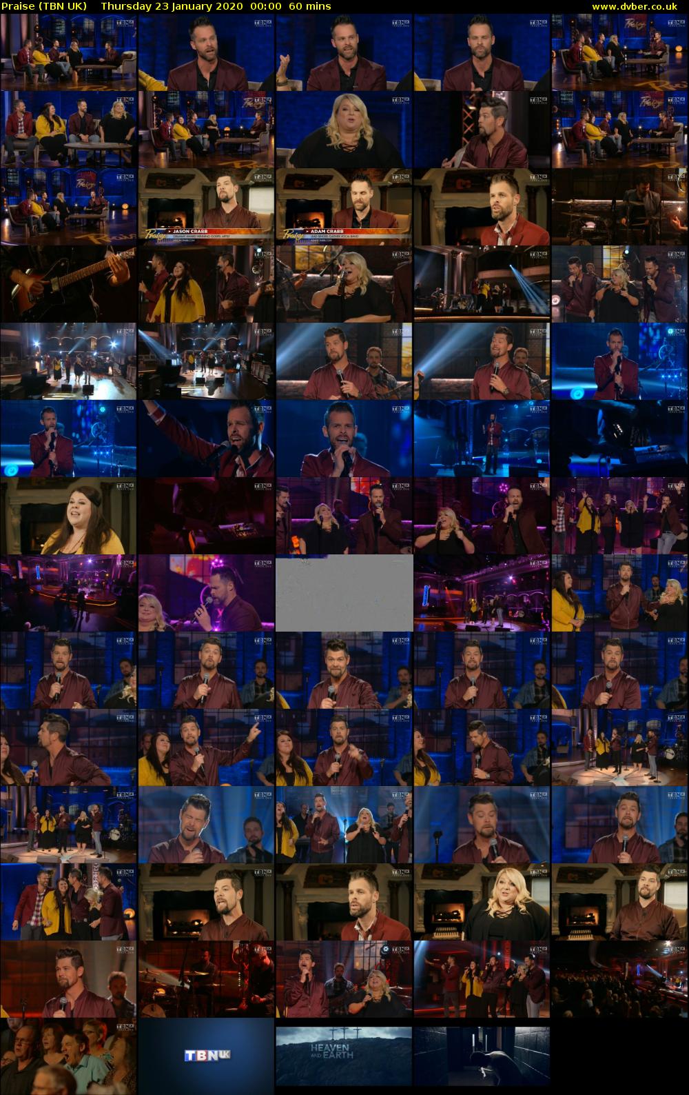 Praise (TBN UK) Thursday 23 January 2020 00:00 - 01:00