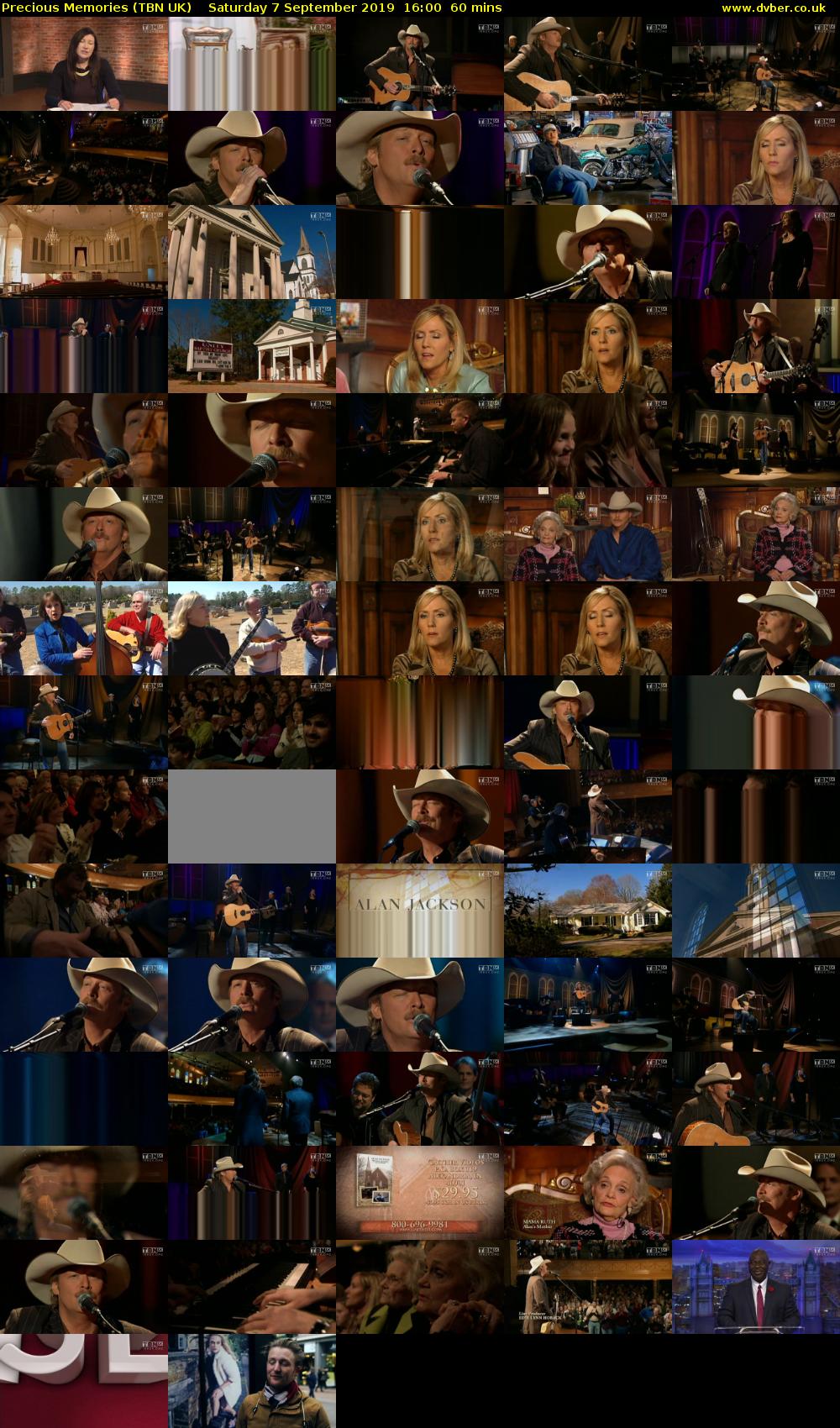 Precious Memories (TBN UK) Saturday 7 September 2019 16:00 - 17:00