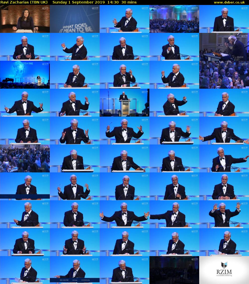 Ravi Zacharias (TBN UK) Sunday 1 September 2019 14:30 - 15:00
