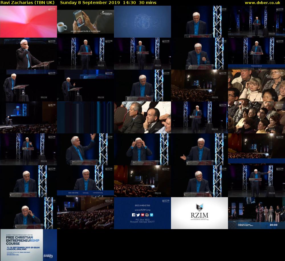 Ravi Zacharias (TBN UK) Sunday 8 September 2019 14:30 - 15:00