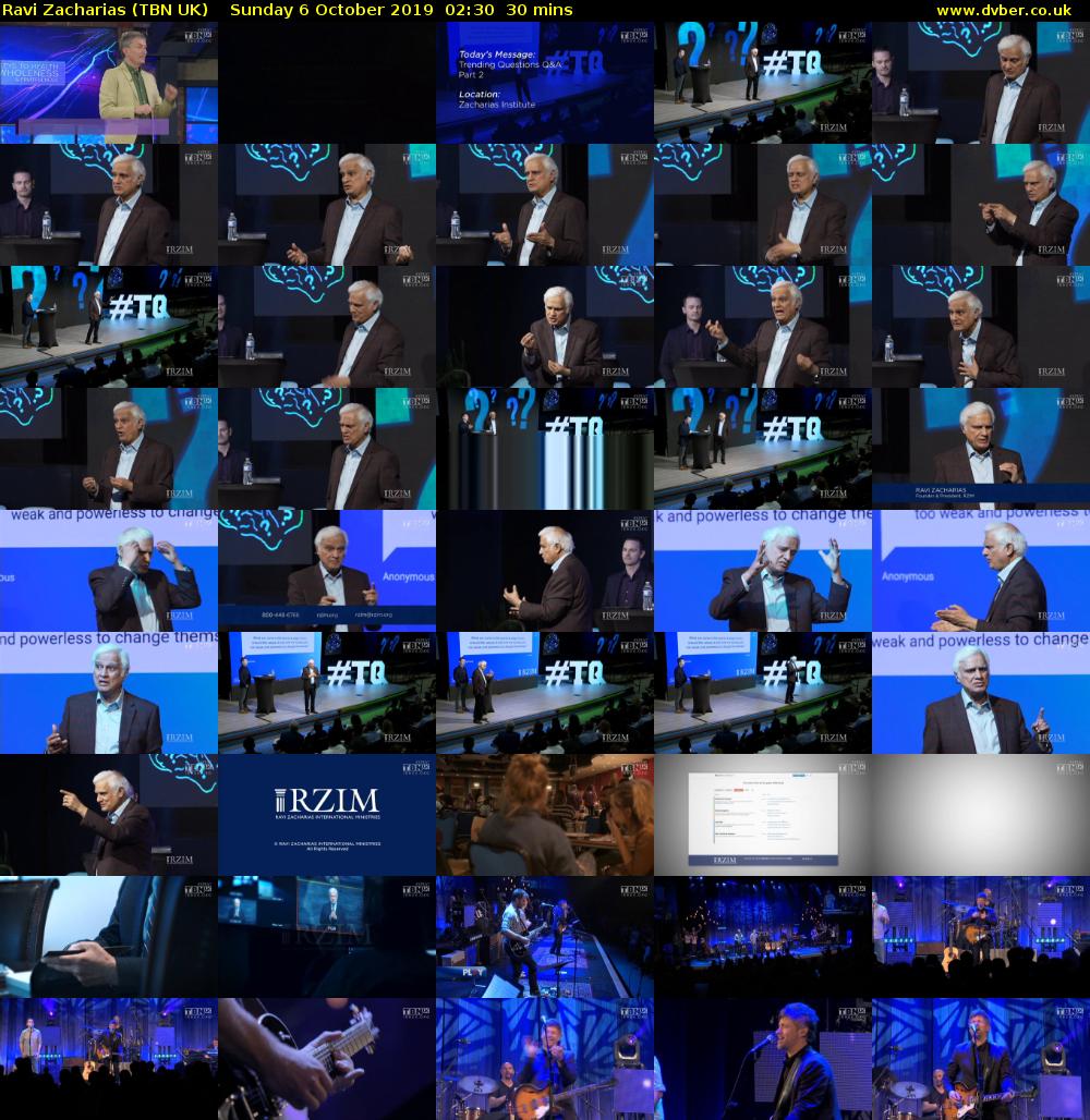 Ravi Zacharias (TBN UK) Sunday 6 October 2019 02:30 - 03:00