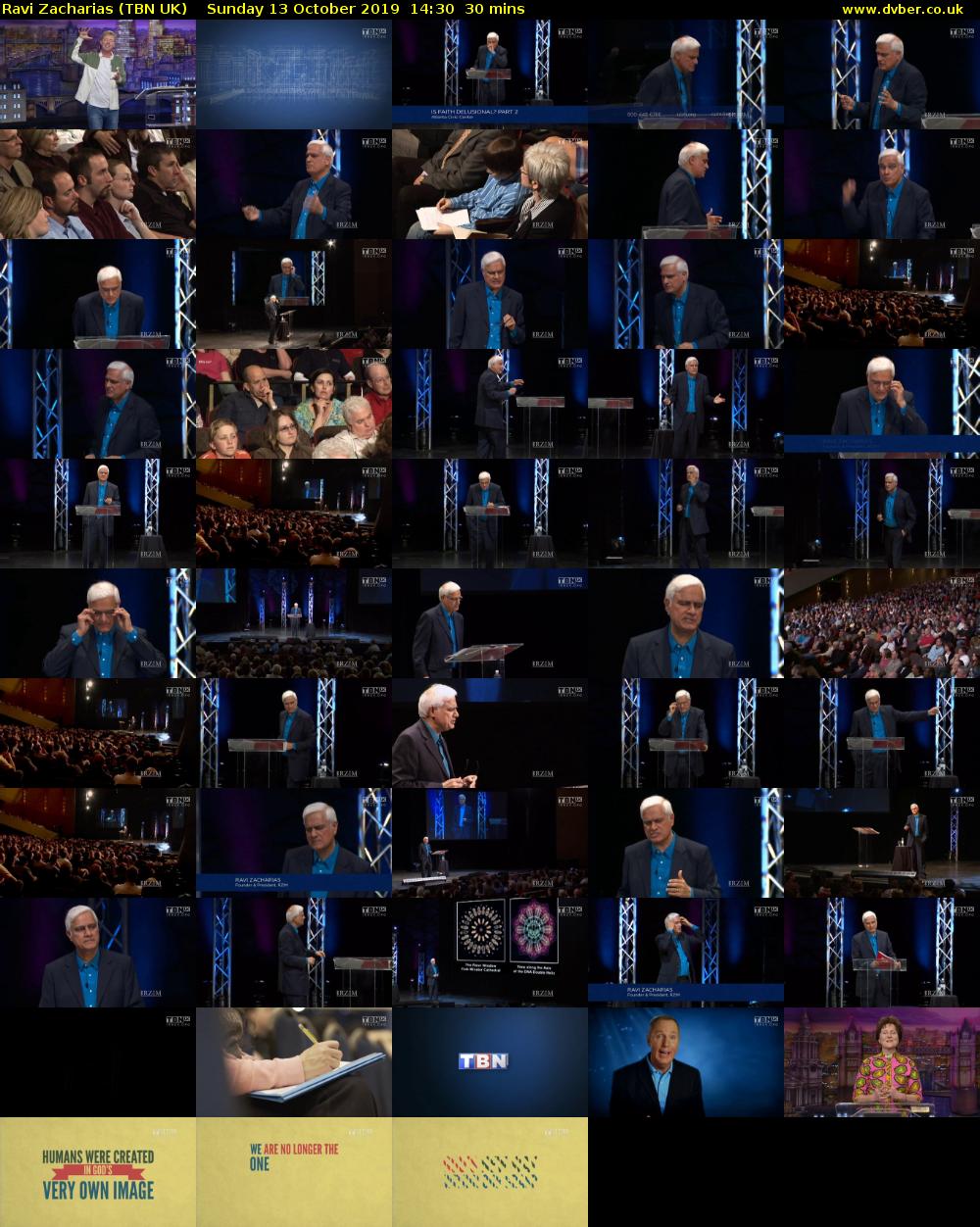 Ravi Zacharias (TBN UK) Sunday 13 October 2019 14:30 - 15:00