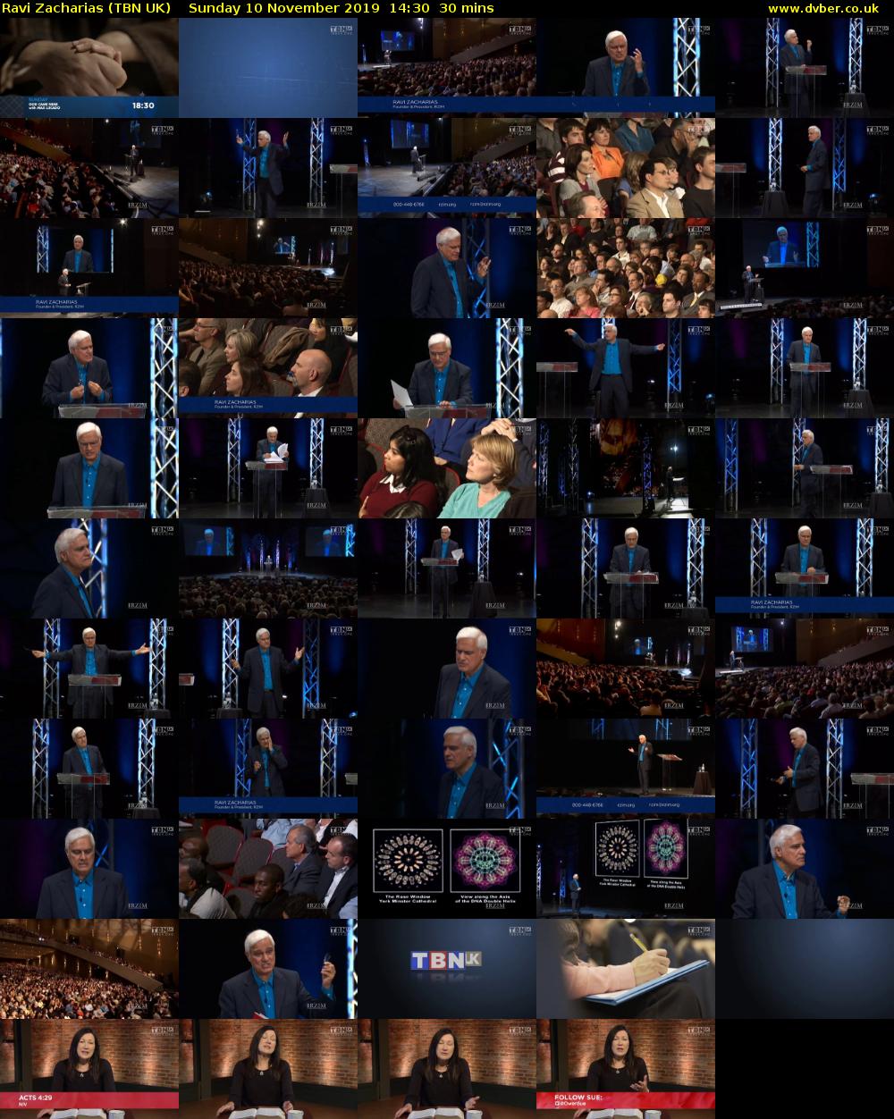 Ravi Zacharias (TBN UK) Sunday 10 November 2019 14:30 - 15:00
