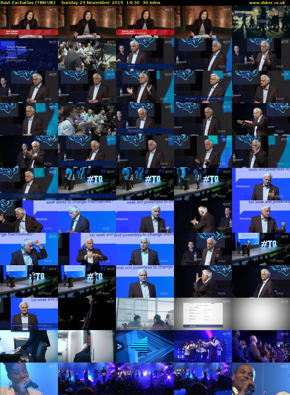 Ravi Zacharias (TBN UK) Sunday 24 November 2019 14:30 - 15:00