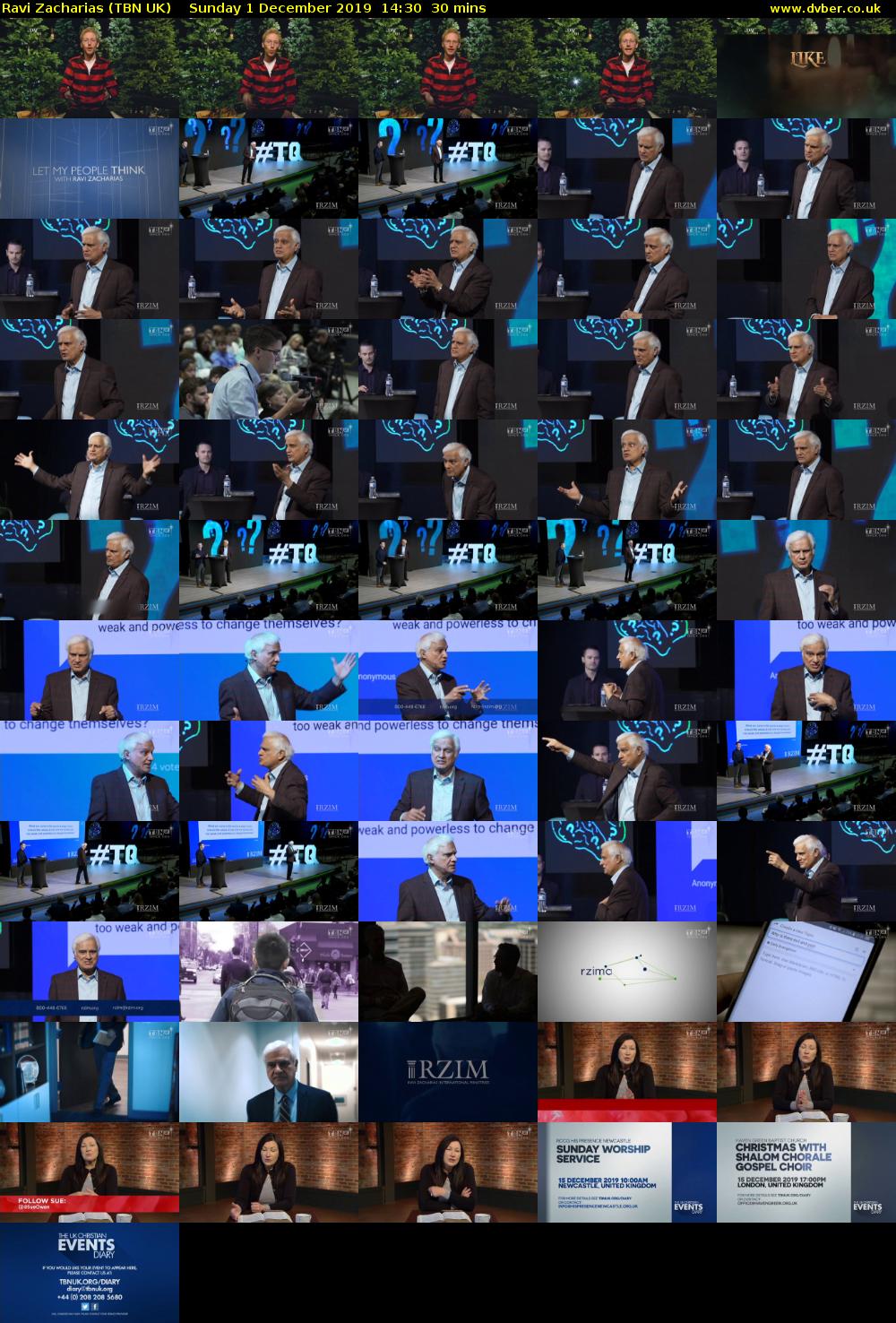 Ravi Zacharias (TBN UK) Sunday 1 December 2019 14:30 - 15:00
