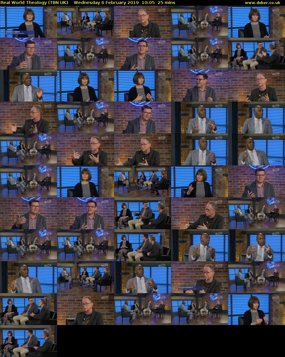 Real World Theology (TBN UK) Wednesday 6 February 2019 10:05 - 10:30