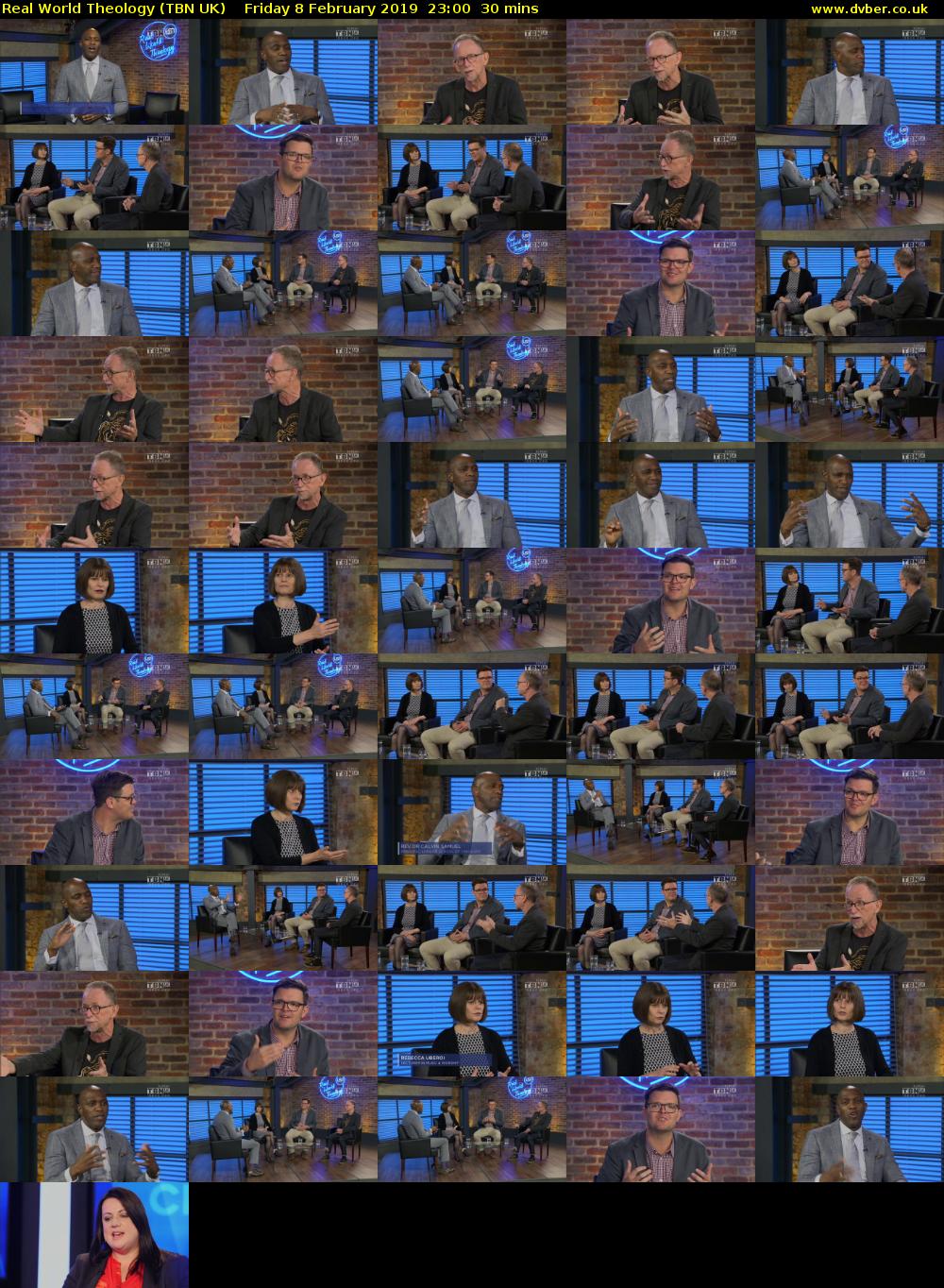 Real World Theology (TBN UK) Friday 8 February 2019 23:00 - 23:30