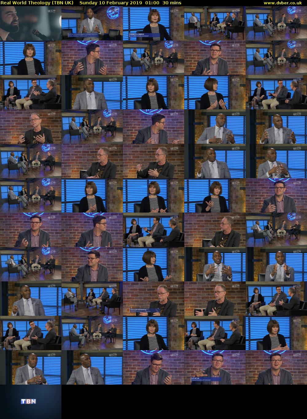 Real World Theology (TBN UK) Sunday 10 February 2019 01:00 - 01:30