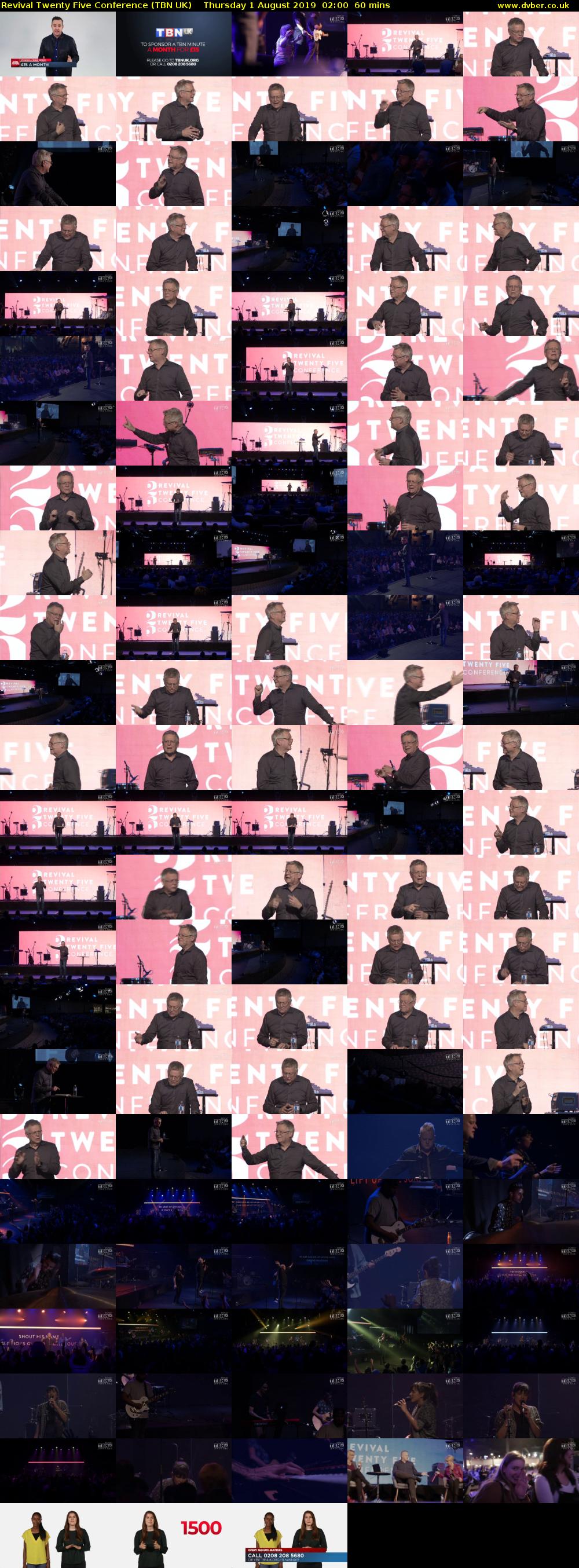 Revival Twenty Five Conference (TBN UK) Thursday 1 August 2019 02:00 - 03:00
