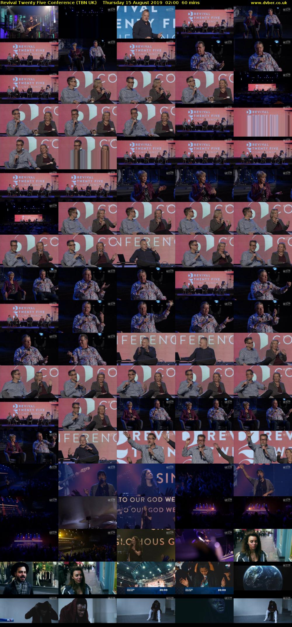 Revival Twenty Five Conference (TBN UK) Thursday 15 August 2019 02:00 - 03:00