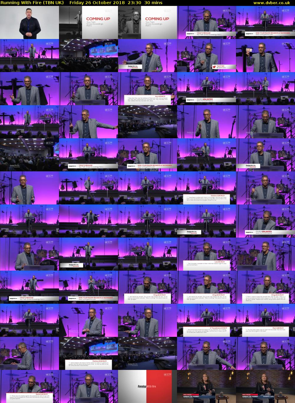 Running With Fire (TBN UK) Friday 26 October 2018 23:30 - 00:00