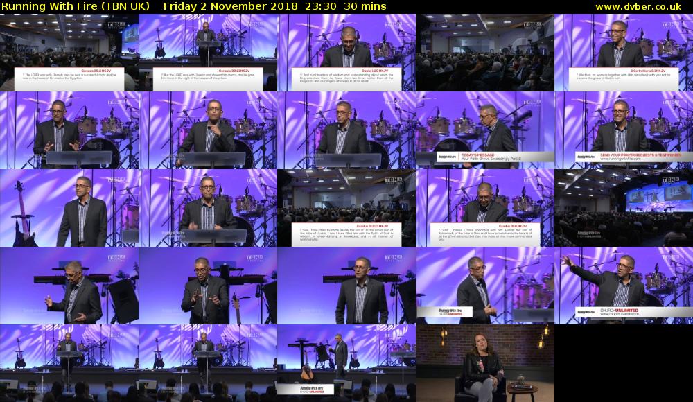 Running With Fire (TBN UK) Friday 2 November 2018 23:30 - 00:00