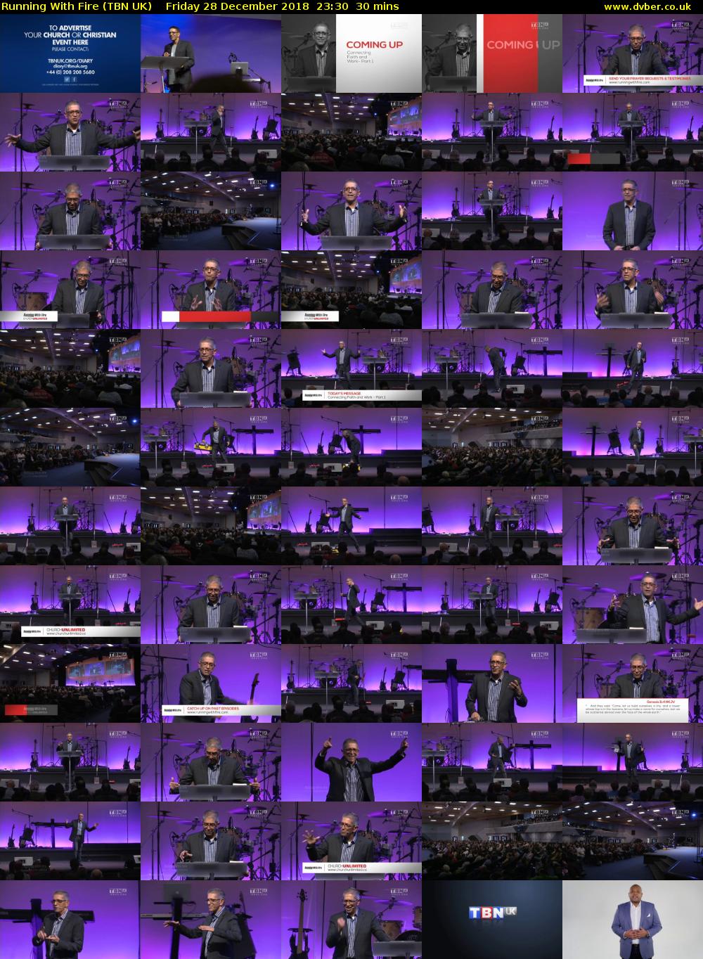 Running With Fire (TBN UK) Friday 28 December 2018 23:30 - 00:00