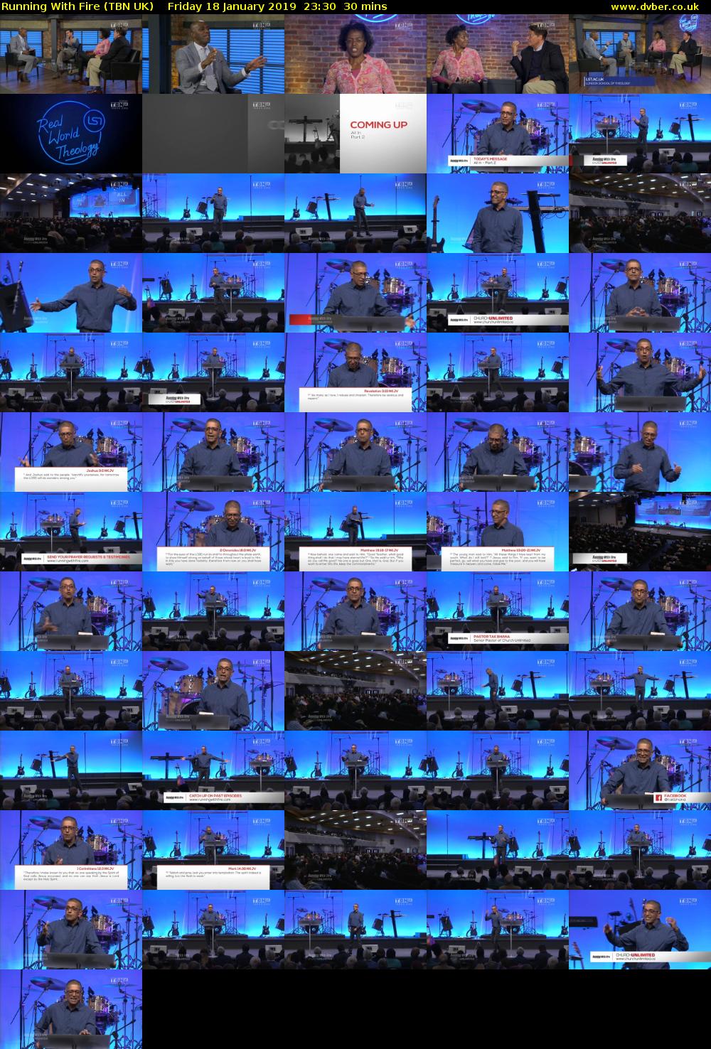 Running With Fire (TBN UK) Friday 18 January 2019 23:30 - 00:00