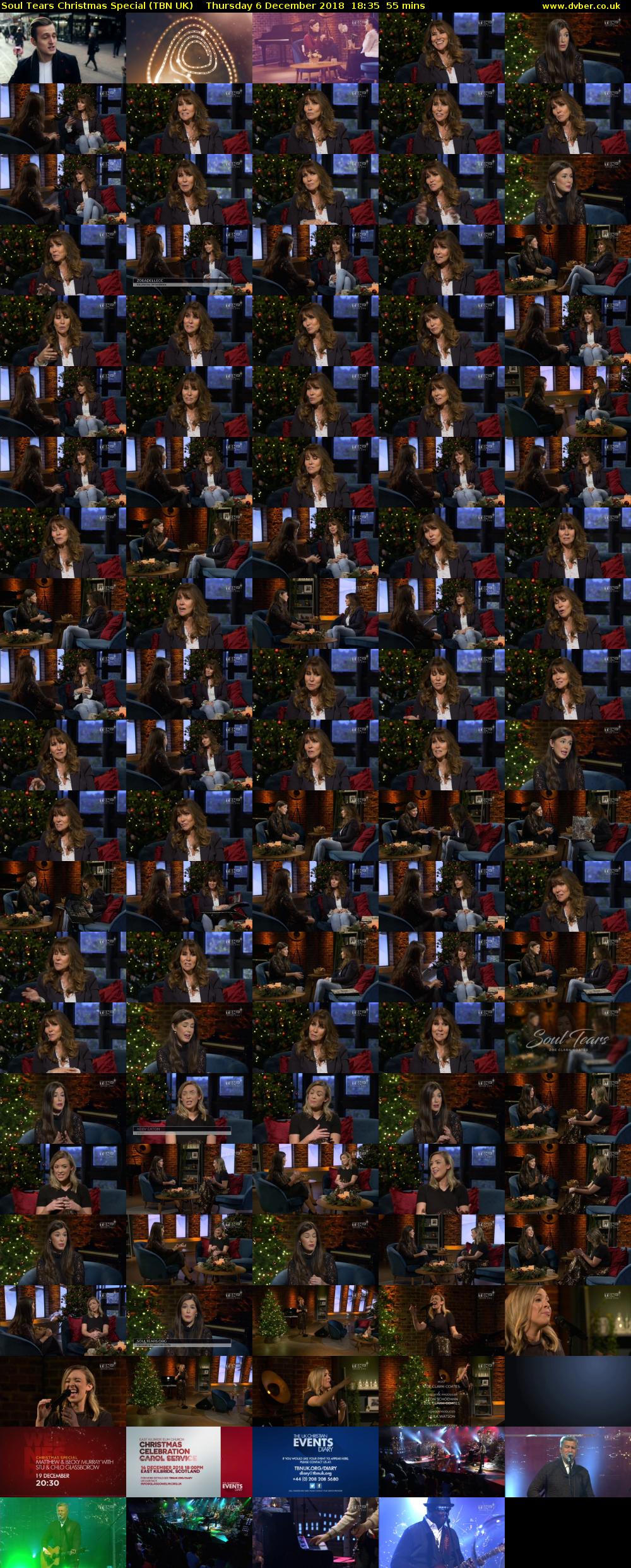 Soul Tears Christmas Special (TBN UK) Thursday 6 December 2018 18:35 - 19:30